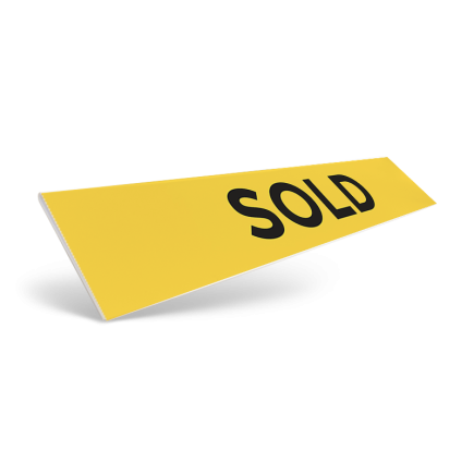 18" & 24" CUSTOM STYRENE CLIP ON SIGN RIDER For Keller Knapp