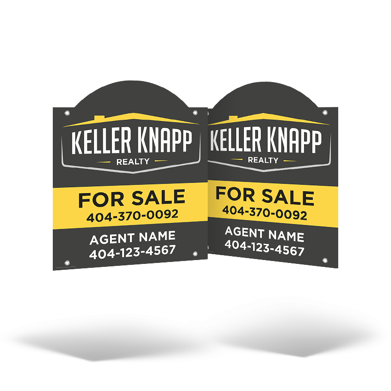 24x30 Two-Sided Styrene/Aluminum Hanging Panel w/ Grommets for For Keller Knapp