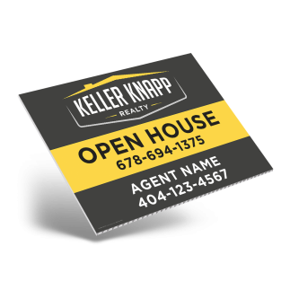 24" X18" ONE OR TWO SIDED CUSTOM COROPLAST SIGN PANEL For Keller Knapp