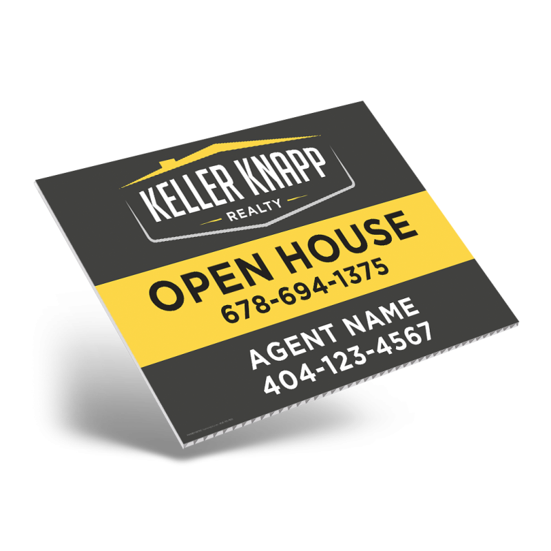 24" X18" ONE OR TWO SIDED CUSTOM COROPLAST SIGN PANEL For Keller Knapp