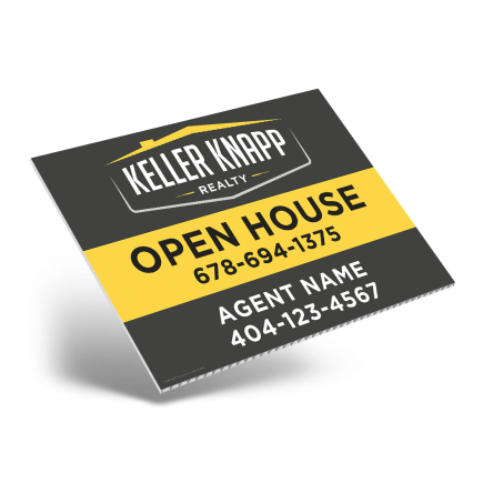 24" X18" ONE OR TWO SIDED CUSTOM COROPLAST SIGN PANEL For Keller Knapp