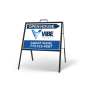 24" X 18" FOLDING "A" FRAME W/ TWO 24"X18" STYRENE CUSTOM PRINTED INSERTS For Vibe Realty 24" X 18" FOLDING "A" FRAME W/ TWO 24"X18" STYRENE CUSTOM PRINTED INSERTS For Vibe Realty