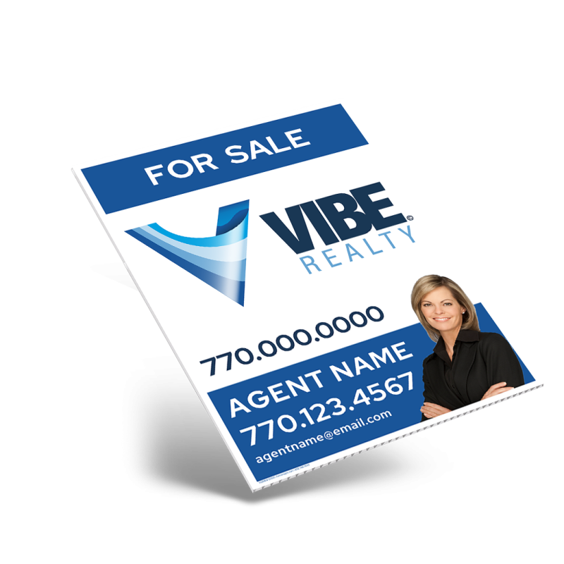18"X24" ONE SIDED CUSTOM COROPLAST CONDO PANEL for Vibe Realty