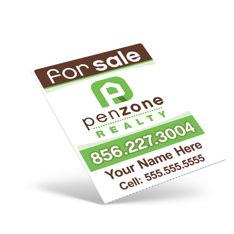 18"X24" ONE SIDED CUSTOM COROPLAST CONDO PANEL for Penzone Realty