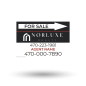 18"X12"Custom Two-Sided Coroplast Sign Panel for Norluxe Realty