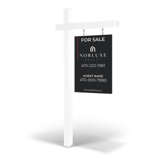 2'x3'Two-Sided Custom Wooden Panels:Regular &Reflective with Post Install,Norluxe Realty