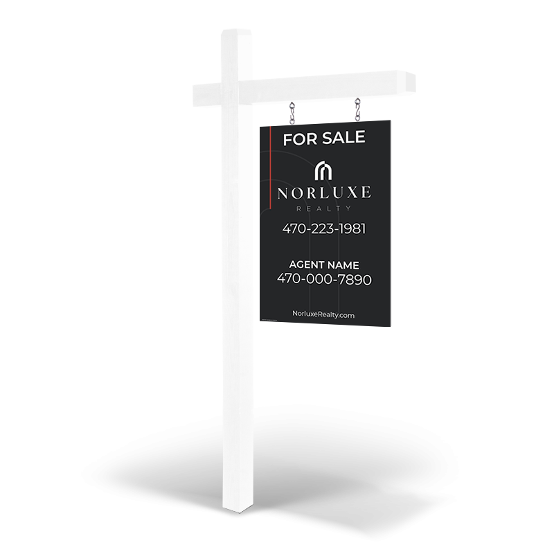 2'x3'Two-Sided Custom Wooden Panels:Regular &Reflective with Post Install,Norluxe Realty