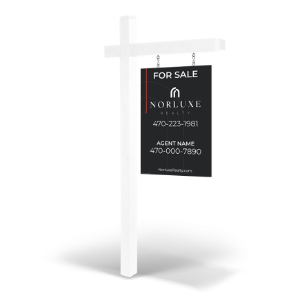 2'x3'Two-Sided Custom Wooden Panels:Regular &Reflective with Post Install,Norluxe Realty