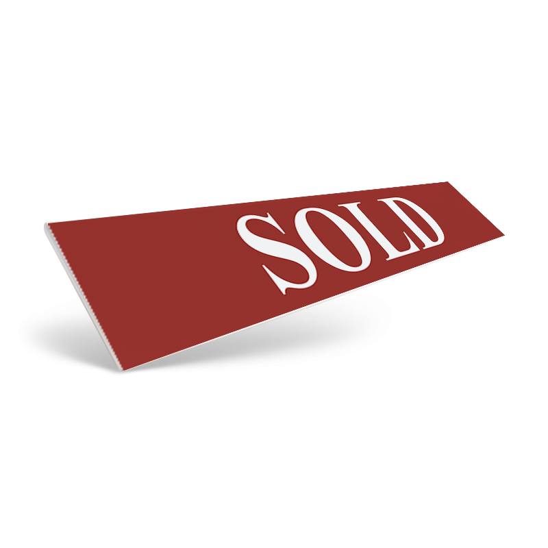 18" / 24" CUSTOM STYRENE CLIP ON SIGN RIDER for Sharp Real Estate Services