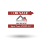 18"X12" TWO SIDED CUSTOM PRINTED COROPLAST SIGN PANEL for Sharp Real Estate Services
