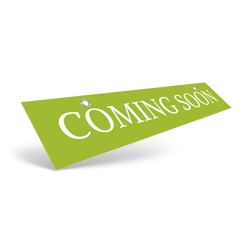 18" & 24" Two-Sided Hanging Rider in Styrene or Aluminum, Reflective or Non Reflective For Go Realty