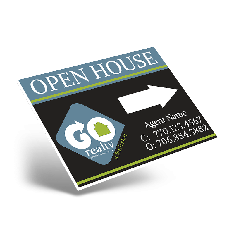 24"X18" STYRENE ONE SIDED PRINTED PANEL TO FIT 24"X18" METAL AFRAME SOLD INDIVIDUALLY For Go Realty