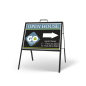 24" X 18" FOLDING "A" FRAME W/ TWO 24"X18" STYRENE CUSTOM PRINTED INSERTS For Go Realty 24" X 18" FOLDING "A" FRAME W/ TWO 24"X18" STYRENE CUSTOM PRINTED INSERTS For Go Realty