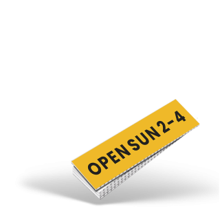 CUSTOM 4"X18" OR 4"X24" TWO SIDED PRINTED COROPLAST RIDER For Southern REP