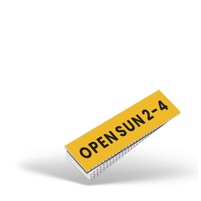 CUSTOM 4"X18" OR 4"X24" TWO SIDED PRINTED COROPLAST RIDER For Southern REP