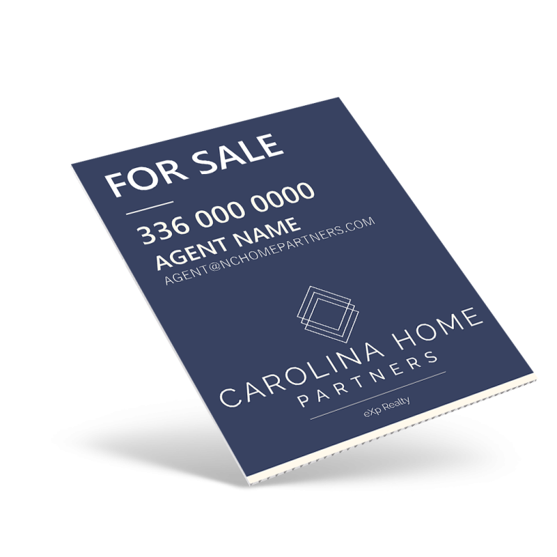 18"X24" ONE SIDED CUSTOM COROPLAST CONDO PANEL For Carolina Home Partners