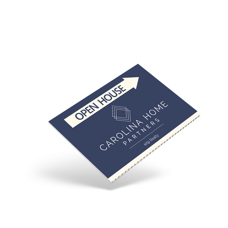 18"X12"TWO SIDED GENERIC PRINTED STOCK COROPLAST PANEL for Carolina Home Partners