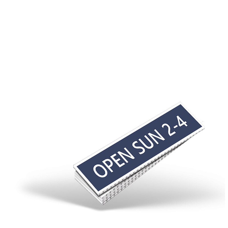 CUSTOM 4"X18" OR 4"X24" TWO SIDED PRINTED COROPLAST RIDER For Carolina Home Partners