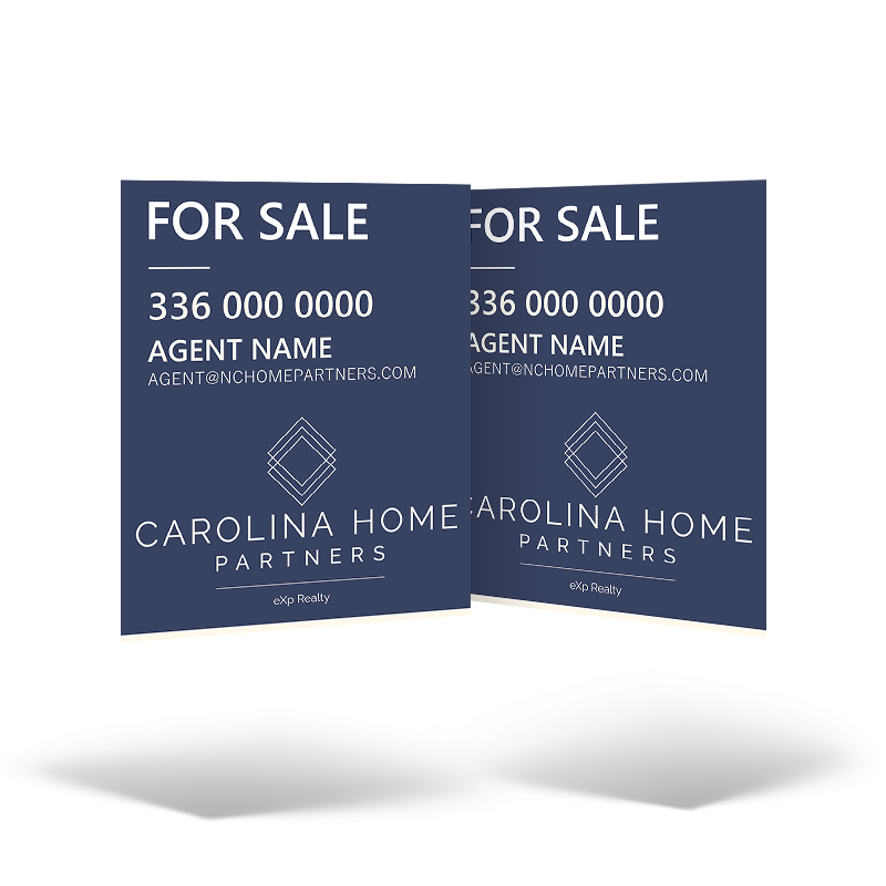 24x30 Two-Sided Styrene/Aluminum Hanging Panel w/ Grommets for Carolina Home Partners