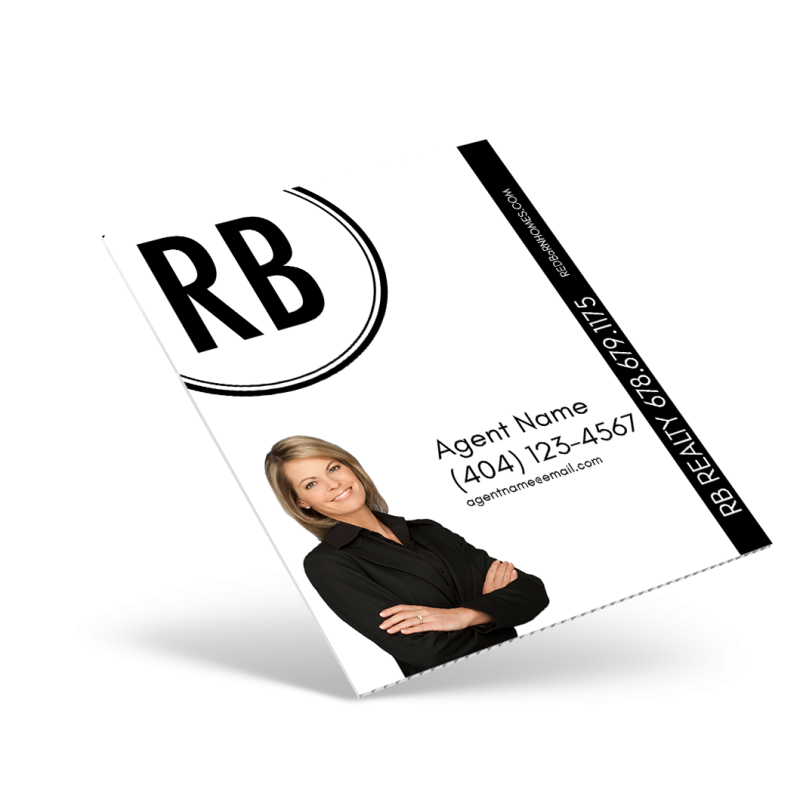 18"X24" ONE SIDED CUSTOM COROPLAST CONDO PANEL For Red Barn Realty Group