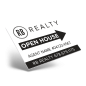 24" X18" ONE OR TWO SIDED CUSTOM COROPLAST SIGN PANEL For Red Barn Realty Group
