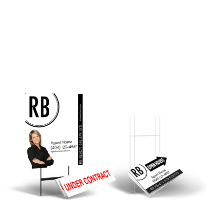 Red Barn Realty Group Starter Package: 24x30 Yard Sign, Directionals, Stands, Clip-Ons