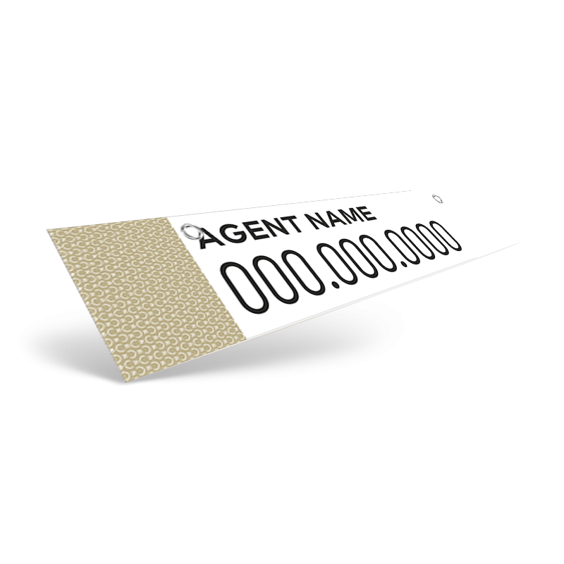 24" Two-Sided Hanging Rider in Styrene or Aluminum, Reflective or Non Reflective For Century 21 Results
