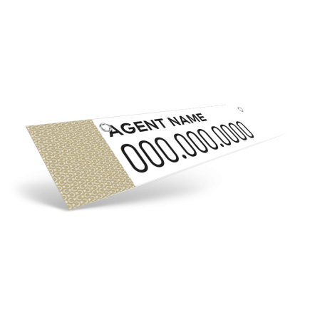 24" Two-Sided Hanging Rider in Styrene or Aluminum, Reflective or Non Reflective For Century 21 Results