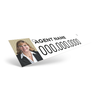 24" Two-Sided Hanging Rider in Styrene or Aluminum, Reflective or Non Reflective For Century 21 Results