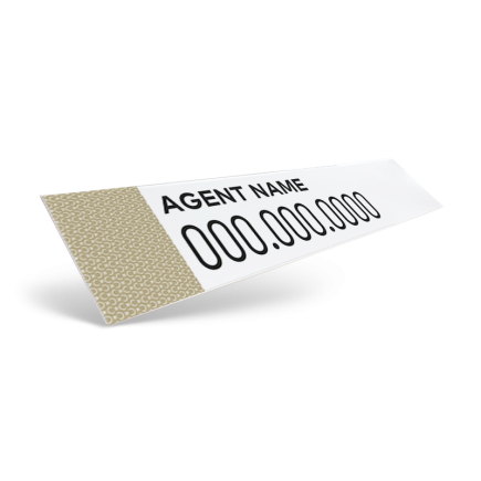 24" Two-Sided Slide-In Styrene/Aluminum Rider, Reflective/Non-Reflective For Century 21 Results
