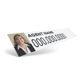 24" Two-Sided Slide-In Styrene/Aluminum Rider, Reflective/Non-Reflective For Century 21 Results