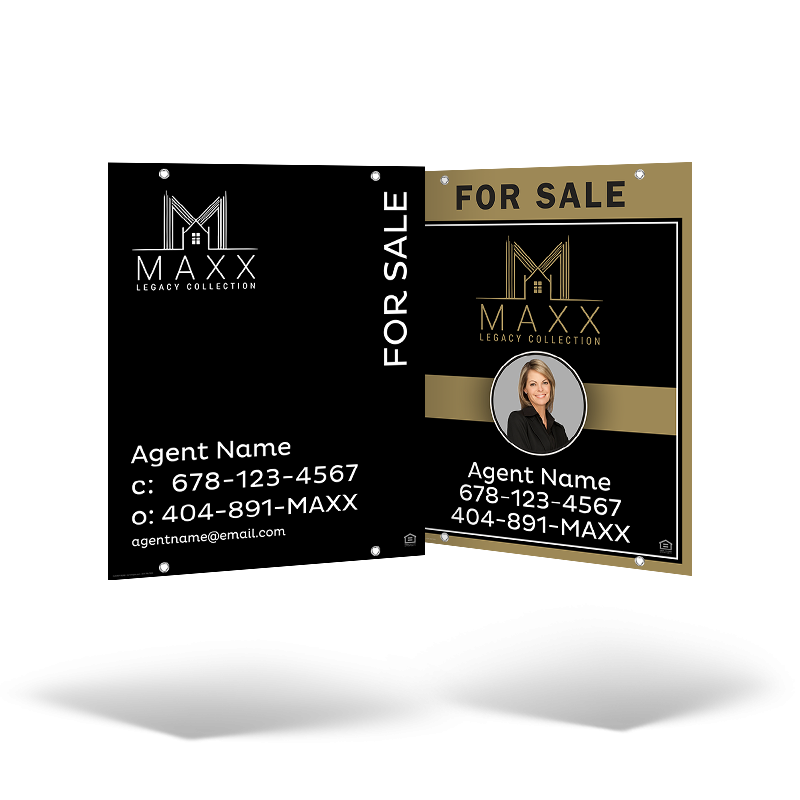 24x30 Two-Sided Styrene/Aluminum Hanging Panel w/ Grommets for Maxx Legacy Collection