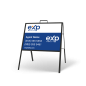Folding A-Frame + 24"x18" Styrene Inserts for EXP Realty Folding A-Frame + 24"x18" Styrene Inserts for EXP Realty