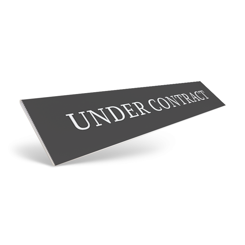 18" / 24" CUSTOM STYRENE CLIP ON SIGN RIDER for Local Realty