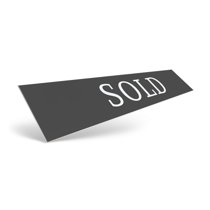 18" & 24" Two-Sided Slide-In Styrene/Aluminum Rider, Reflective/Non-Reflective For  Local Realty