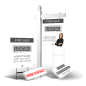 Grand Slam Package Local Realty: 6' Post, Two-Sided 24"x30" Panels, Directionals, Stakes, Clip-Ons