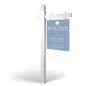5' Arm Post with 24"x30" Styrene Panel for Beacham & Co. 5' Arm Post with 24"x30" Styrene Panel for Beacham & Co.