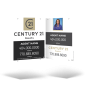 24x30 Two-Sided Styrene/Aluminum Hanging Panel w/ Grommets for Century 21 Results