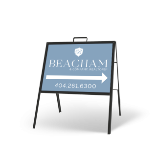 24" X 18" Folding "A" Frame with Styrene Inserts for Beacham & Co.
