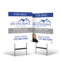 24"x30" Two-Sided Styrene/Reflective Yard Sign on Black Powder-Coated Stand for Joe Stockdale RE 24"x30" Two-Sided Styrene/Reflective Yard Sign on Black Powder-Coated Stand for Joe Stockdale RE
