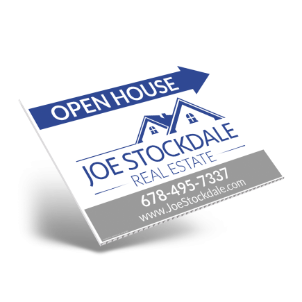 24" X18" ONE OR TWO SIDED CUSTOM COROPLAST SIGN PANEL For Joe Stockdale RE