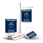 Grand Slam Package Elevate Realty: 6' Post, Two-Sided 24"x30" Panels, Directionals, Stakes, Clip-Ons