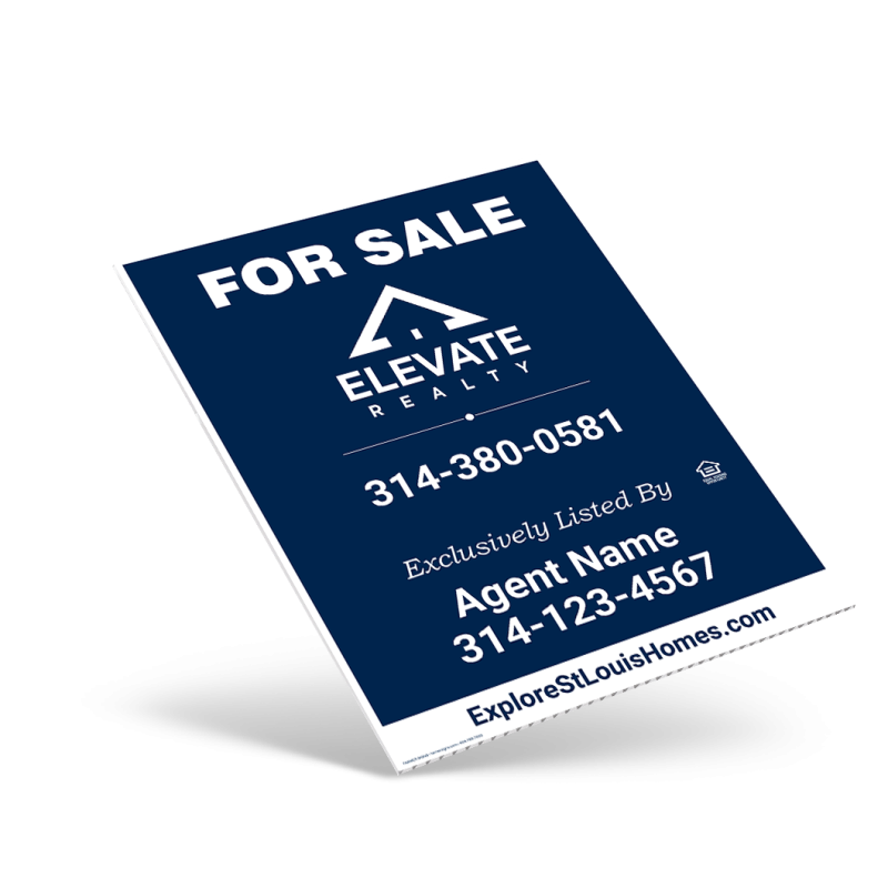 18"X24" ONE SIDED CUSTOM COROPLAST CONDO PANEL For Elevate Realty