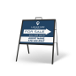 24" X 18" FOLDING "A" FRAME W/ TWO 24"X18" STYRENE CUSTOM PRINTED INSERTS For Lokation RE