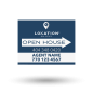 18"x14" Two-Sided Styrene/Reflective Yard Sign on Black Powder-Coated Stand, Lokation RE