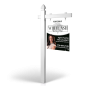 5' Easy Arm Post with 24"x30" Two-Sided Hanging Panels:Styrene,Reflective,Aluminum for White Ash Realty