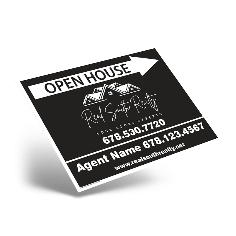 24"X18" STYRENE ONE SIDED PRINTED PANEL TO FIT 24"X18" METAL AFRAME SOLD INDIVIDUALLY For Real South Realty