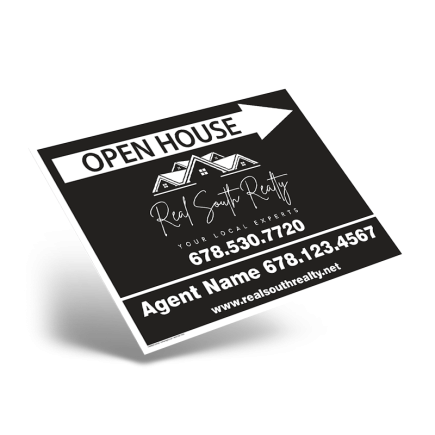 24"X18" STYRENE ONE SIDED PRINTED PANEL TO FIT 24"X18" METAL AFRAME SOLD INDIVIDUALLY For Real South Realty