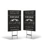 Real South Realty 18"X28" 2-Sided Yard Sign with Stand, STYRENE or Reflective