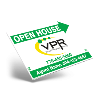 24" X18" ONE OR TWO SIDED CUSTOM COROPLAST SIGN PANEL For Virtual Properties Realty